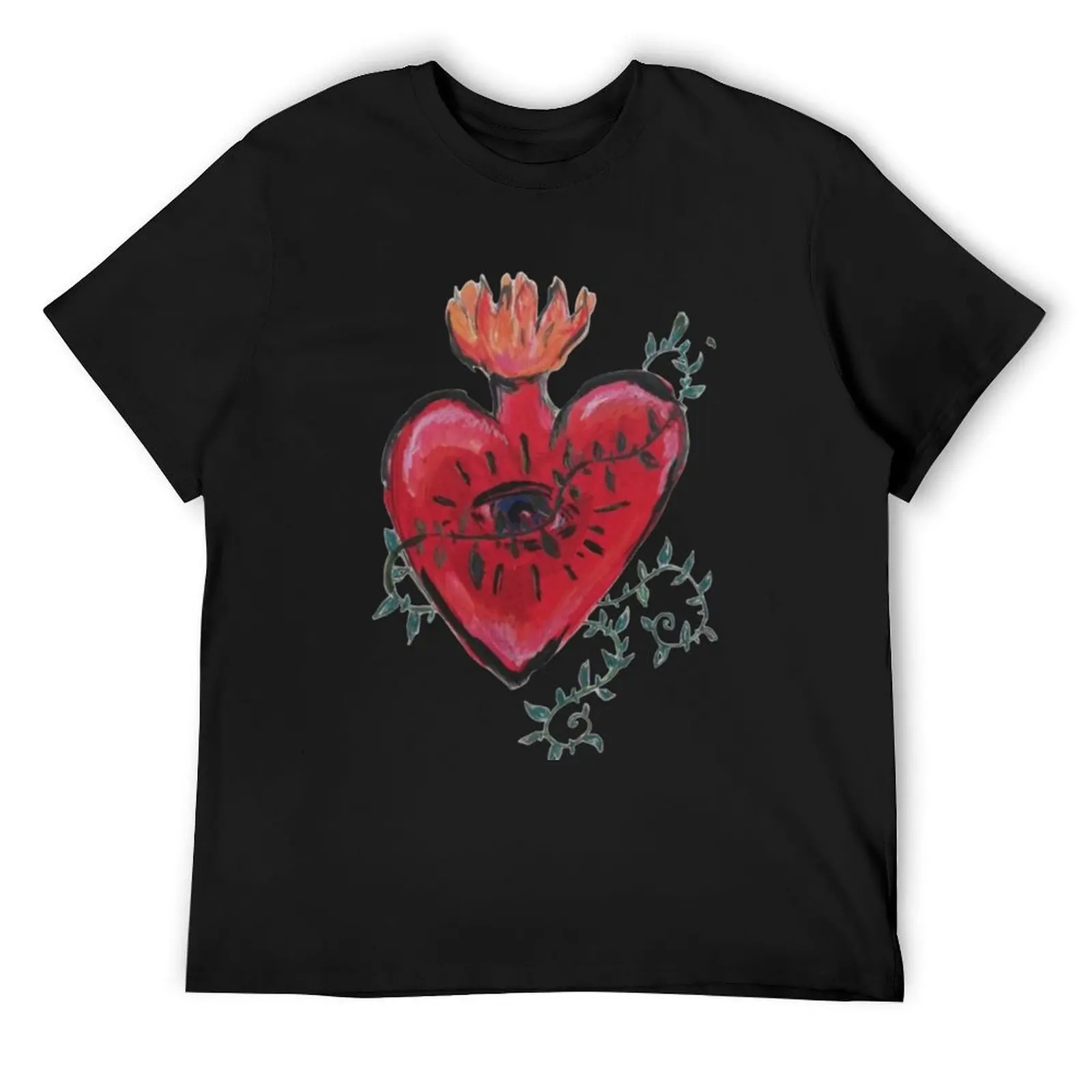 

heart ablaze T-Shirt Aesthetic clothing man t shirt quick-drying mens tall t shirts