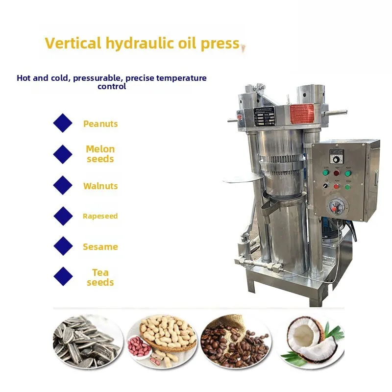 

Commercial Press Hydraulic Fully Automatic Mill Soybean Rapeseed Multi-Press Vertical Sesame Oil Machine