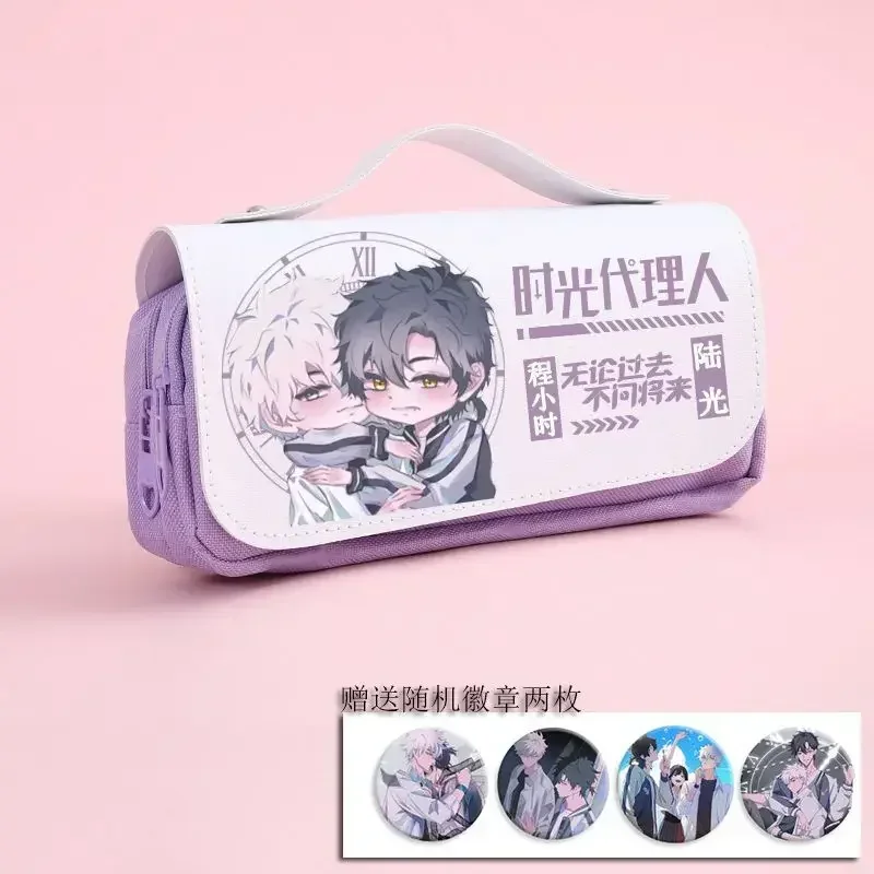 Anime Link Click Pencil Case Cosplay Large Capacity Pencil Bag Pen Bags Back To School Supplies Pencil Pouch Christmas Gifts