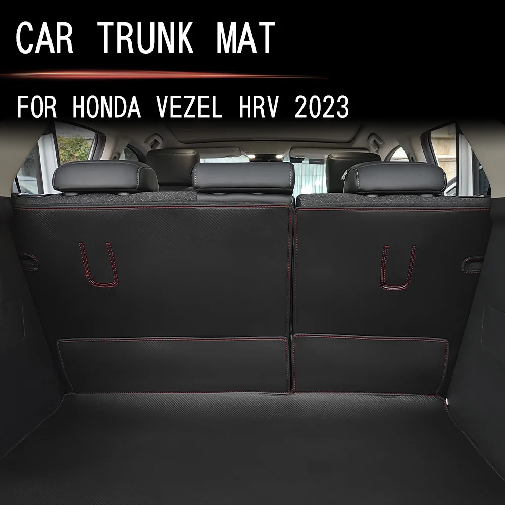 

For Honda Vezel HR-V HRV 2025 Leather Trunk Mat Fully Enclosed Special Tailgate Mat Tailgate Protective Mat