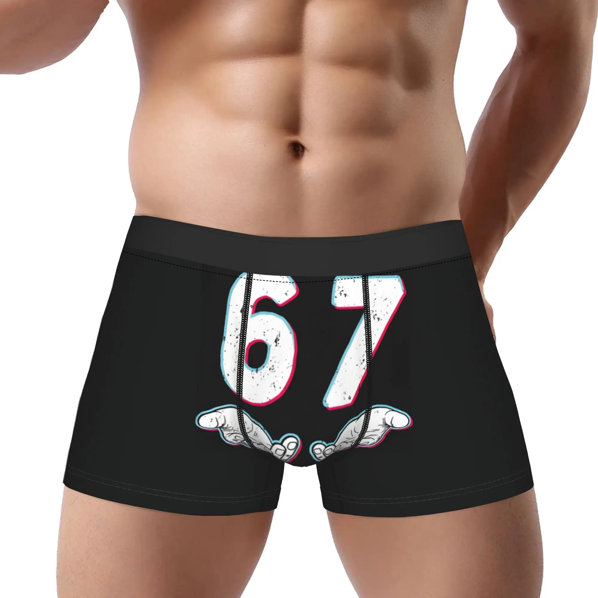 67 Matching Six Seven Meme 67 Underpants Homme Panties Man Underwear Comfortable Shorts Boxer Briefs