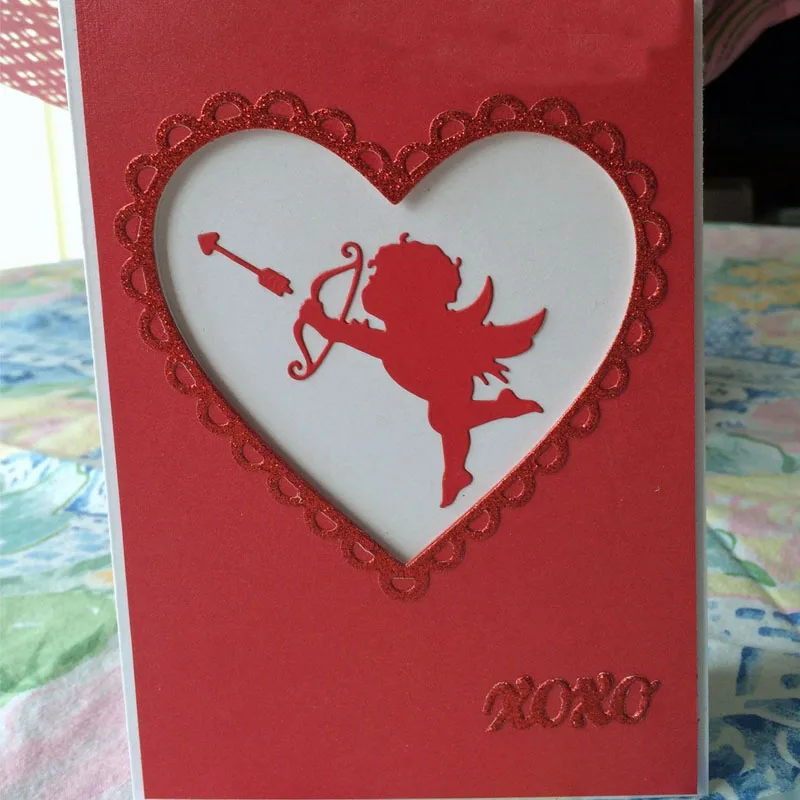Cupid Arrow Metal Cutting Dies Stencils for DIY Scrapbooking Photo Valentine Decorative Embossing Card Cards Crafts Template