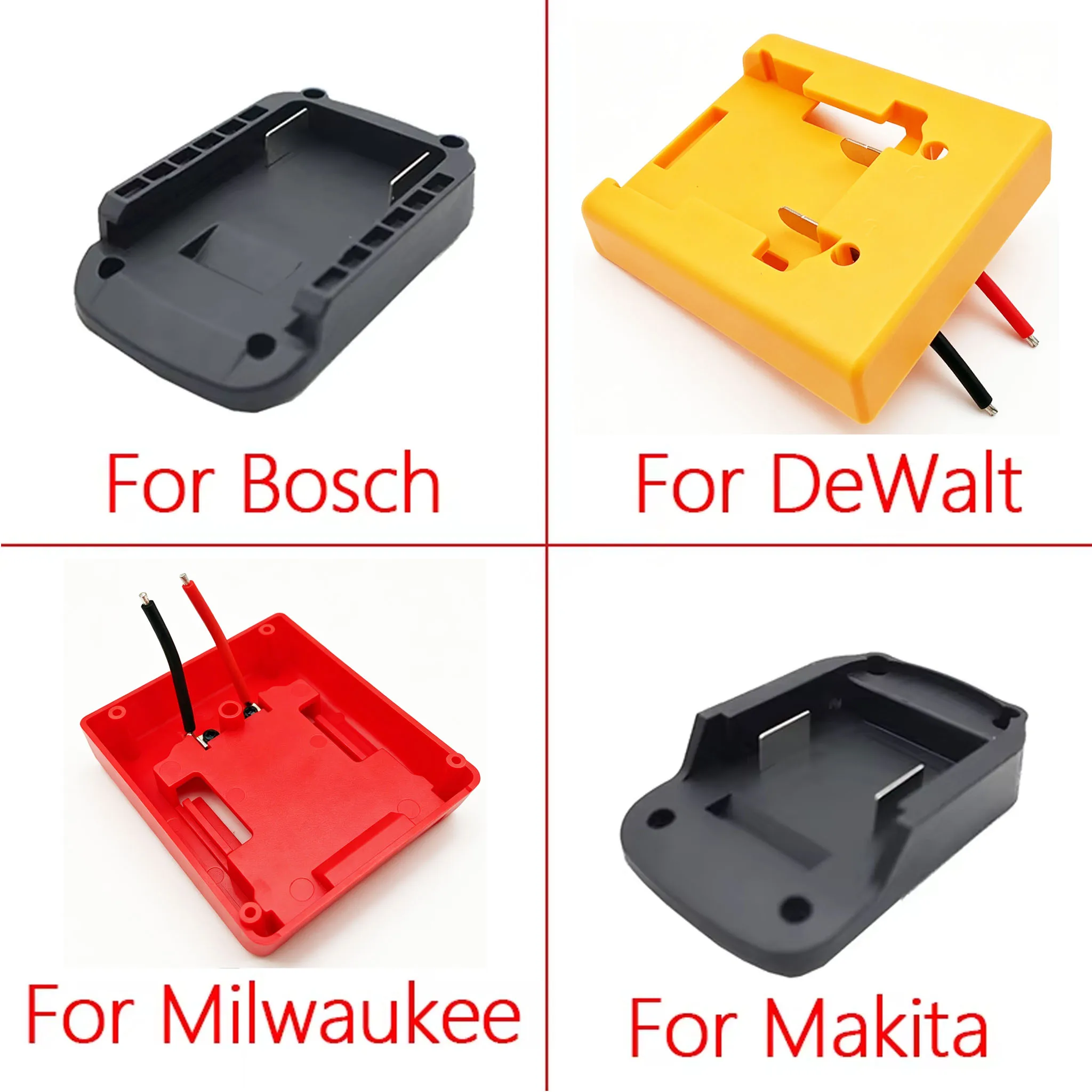 Lithium Battery Pack Case DIY Adapter Connector For Makita For DeWalt For Milwaukee For Bosch For M18 Batteries
