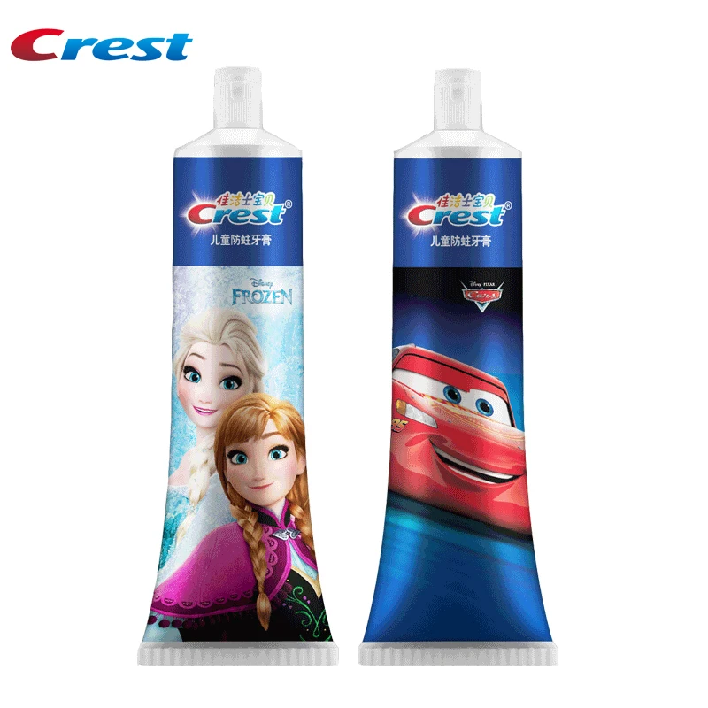 Crest Children Toothpaste Anti-cavity Tooth Paste Food Grade Sweet Fruit Flavor Deep Clean Oral Care Low fluoride for Kids 2+