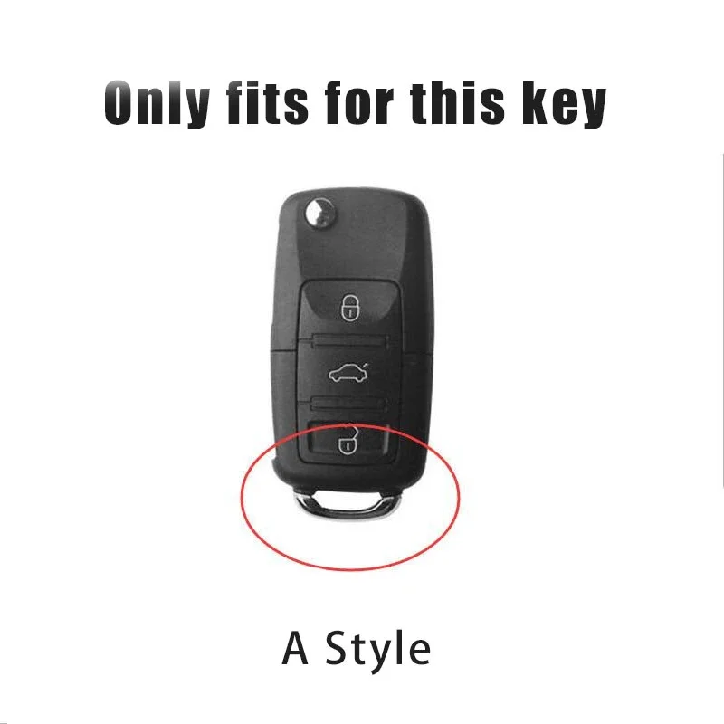 Leather Car Remote Key Case Protector Cover For Volkswagen VW Polo Tiguan Golf Jetta Beetle Eos Scirocco Up Transporter Sharan