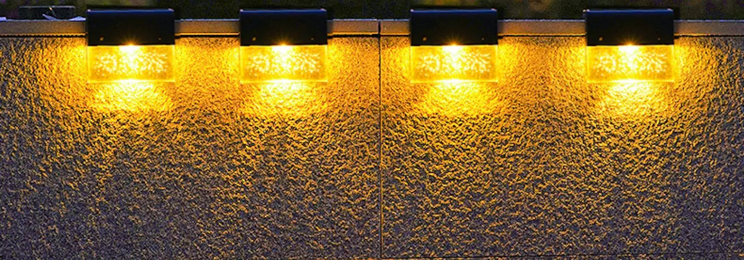 

Солнечные уличные фонари, декоративные настенные светильники для сада, балкона, уличные фонари для террасы, макет дома и сада, окружающая стена