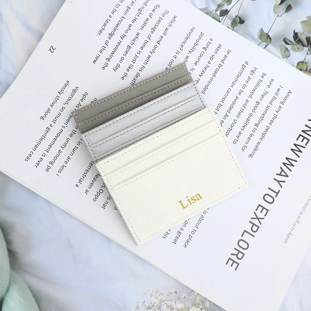 Anpassbares PU-Geldbörsen-Set mit Kreuzmuster und Namensgravur, schlicht und hochwertig, mehrfarbig, für Damen, mit mehreren Fächern für Münzen und Karten. – Detail 11