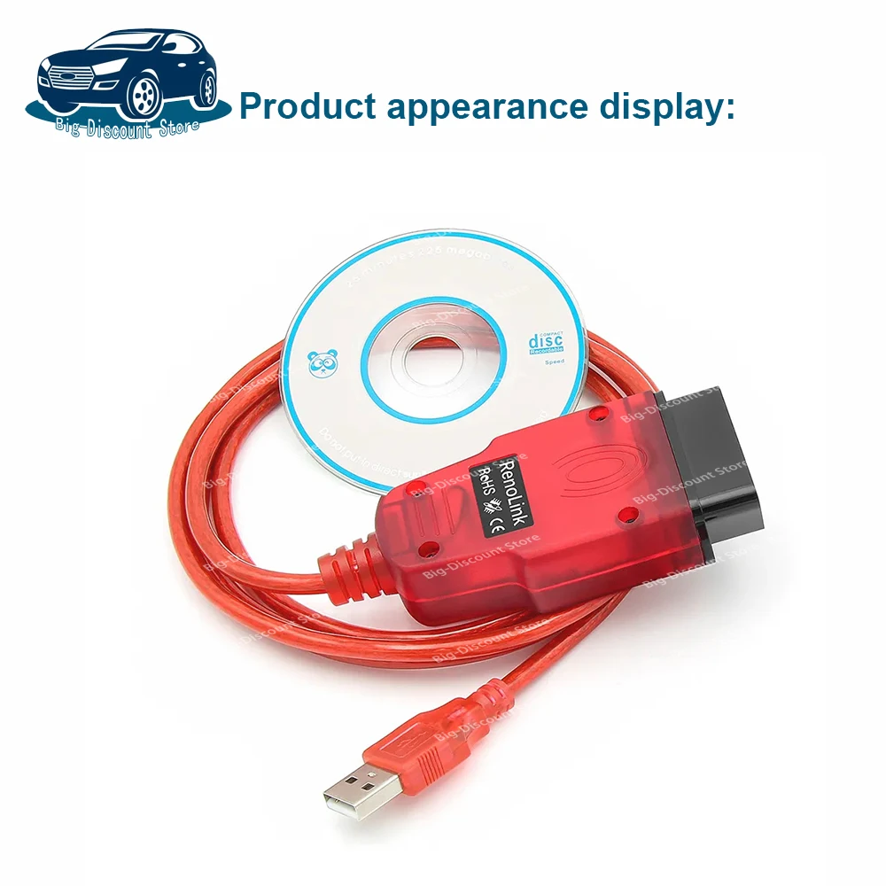 2024 Renolink V1.99 For Renault Car OBD2 Car Diagnostic Auto Tool ECM UCH Key ECU Programmer Tool