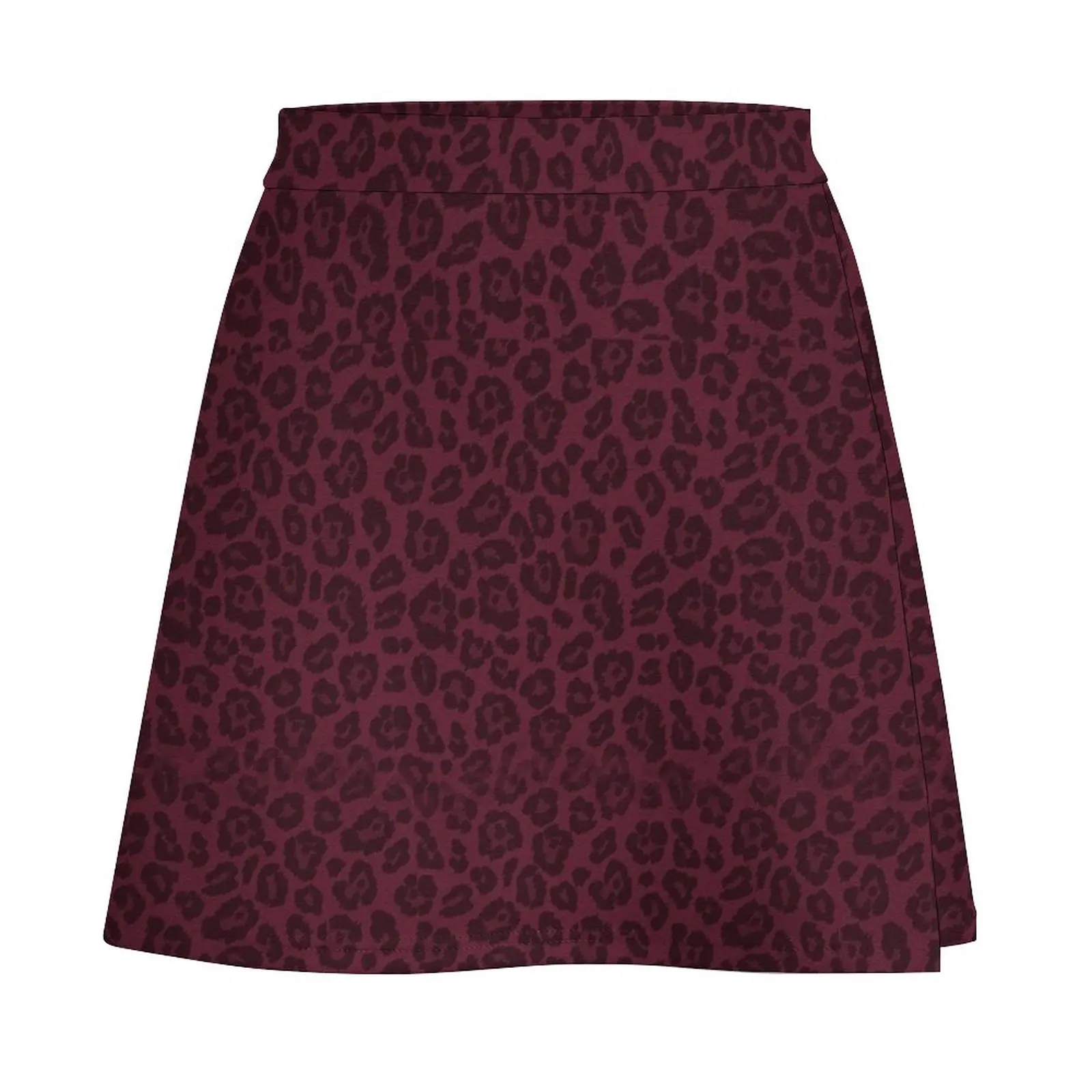 Mini-saia feminina com estampa de leopardo rosa, estilo Maria Colina 2, saia Kawaii luxuosa