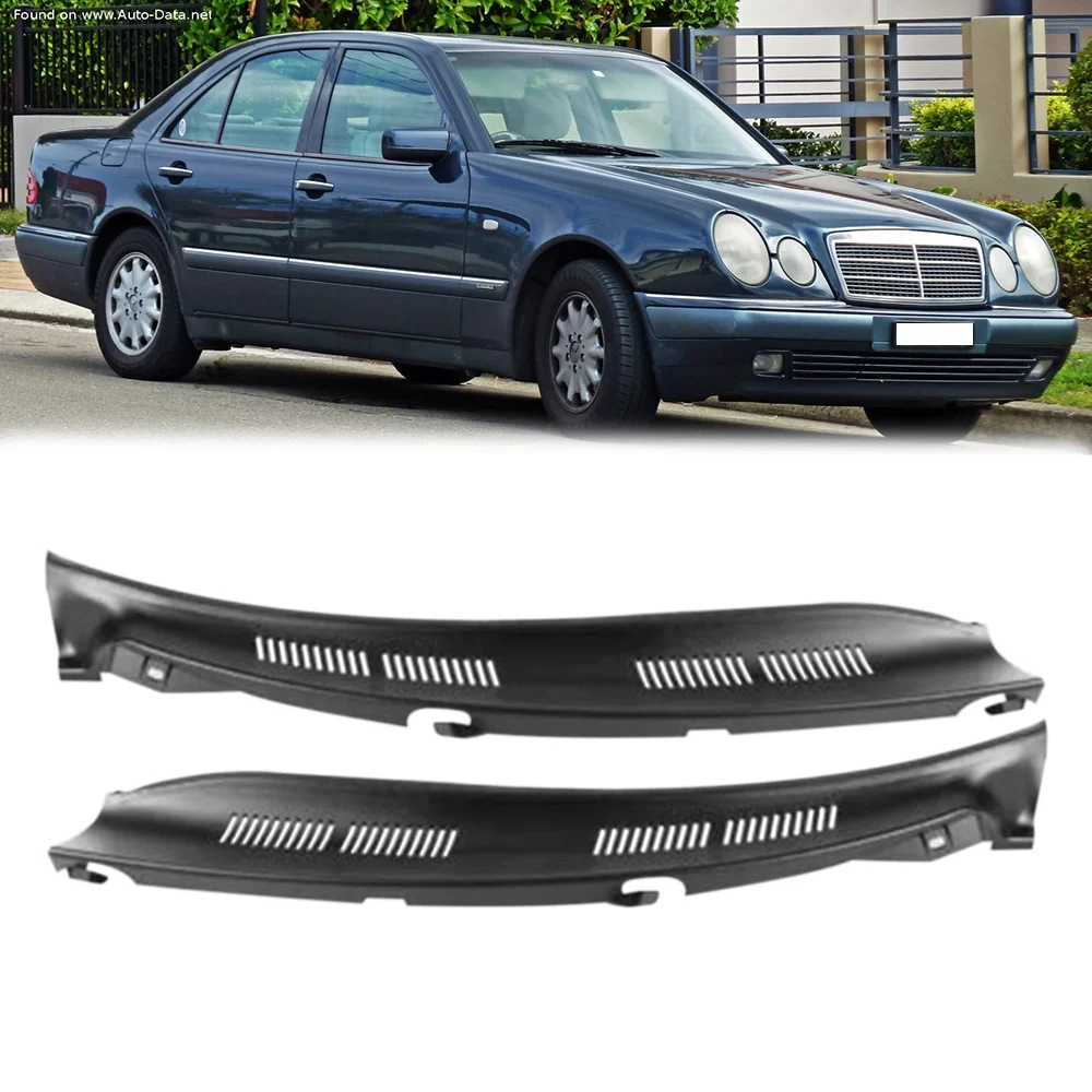 Limpador de pára-brisa dianteiro esquerdo, Cowl Trim, placa de defletor de água, painel de guarnição do pescoço para Mercedes Benz E-Class W210 1996-2002