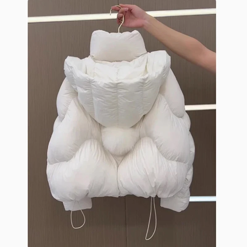 

Faionable Thiened Cotton Jaet Women's Winter New Sle Korean Design Sense Hat Warm Cotton Clothes Outerwear