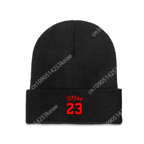 Number 23 Jordan Knitted Hat God Basketball Hip Hop Knit Cap Warm Winter Ski Beanie Skullies Beanies Unisex Outdoor Custom Caps