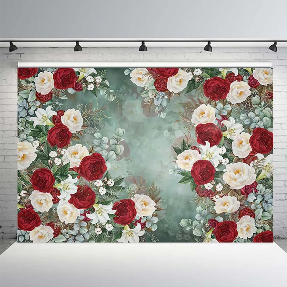 บทคัดย่อGradientดอกไม้ฉากหลังภาพวาดสีน้ํามันFloralsเจ้าสาวงานแต่งงานDecorชุดคลอดบุตรภาพพื้นหลัง