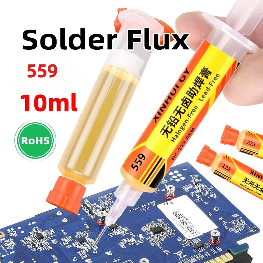 BGA Flux Paste  RMA-559 Lead-free and Halogen-free Soldering Flux  for Mobile Phone Repair Soldering. No-clean, High-activity