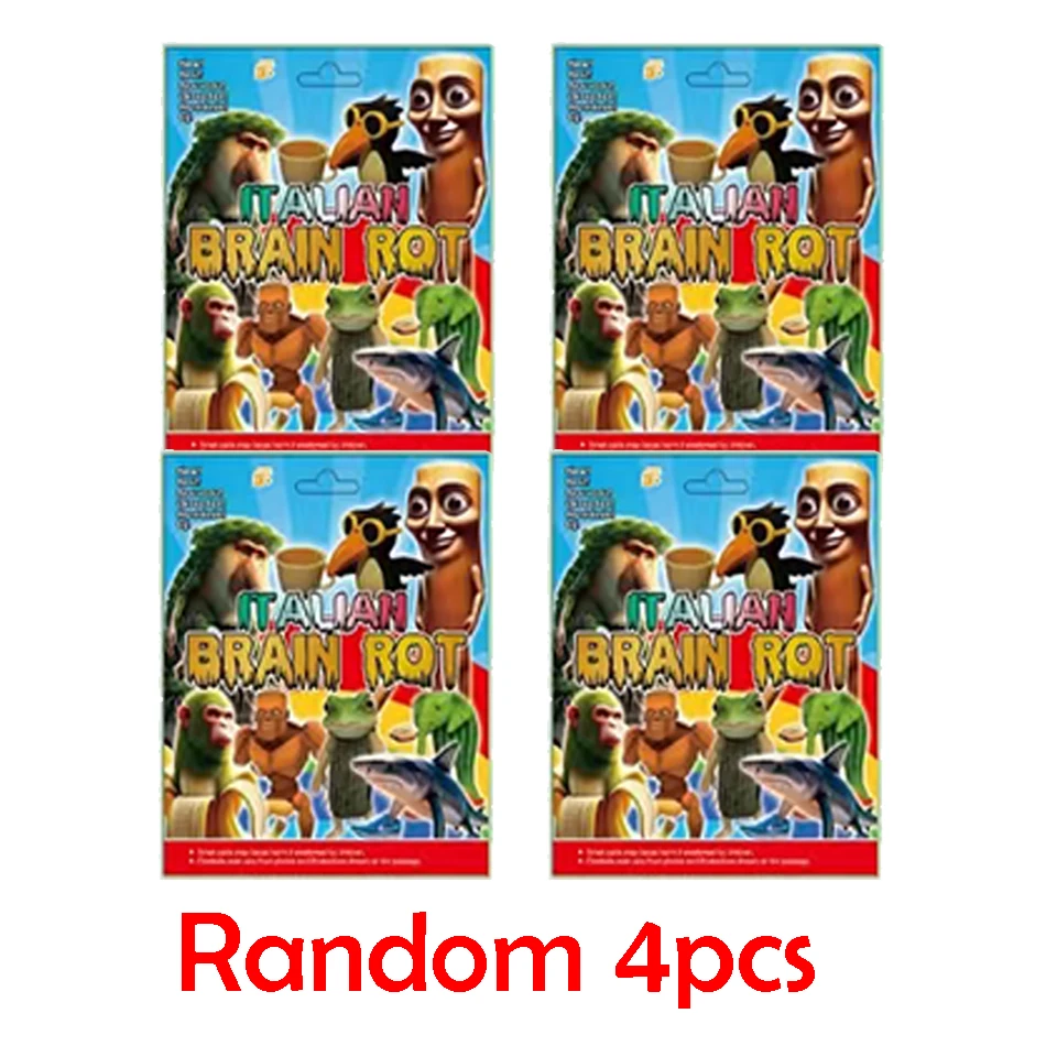 Nouvelle boîte aveugle cerveau italien AI animaux Tung Tung Tung Sahur Figure Tralalelo Tralala Figure poupée bureau ornement cadeau