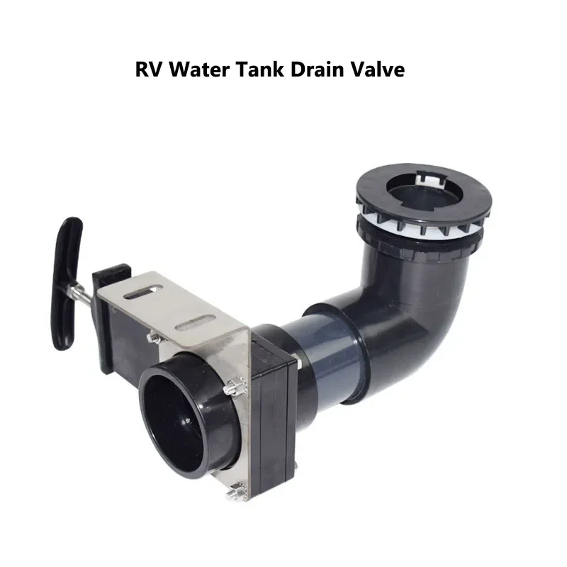 RV Sewage Valve Water Tank Drain Valve Grey Water Sewage Manual Valve Sewage Outlet Caravan Modification Accessories