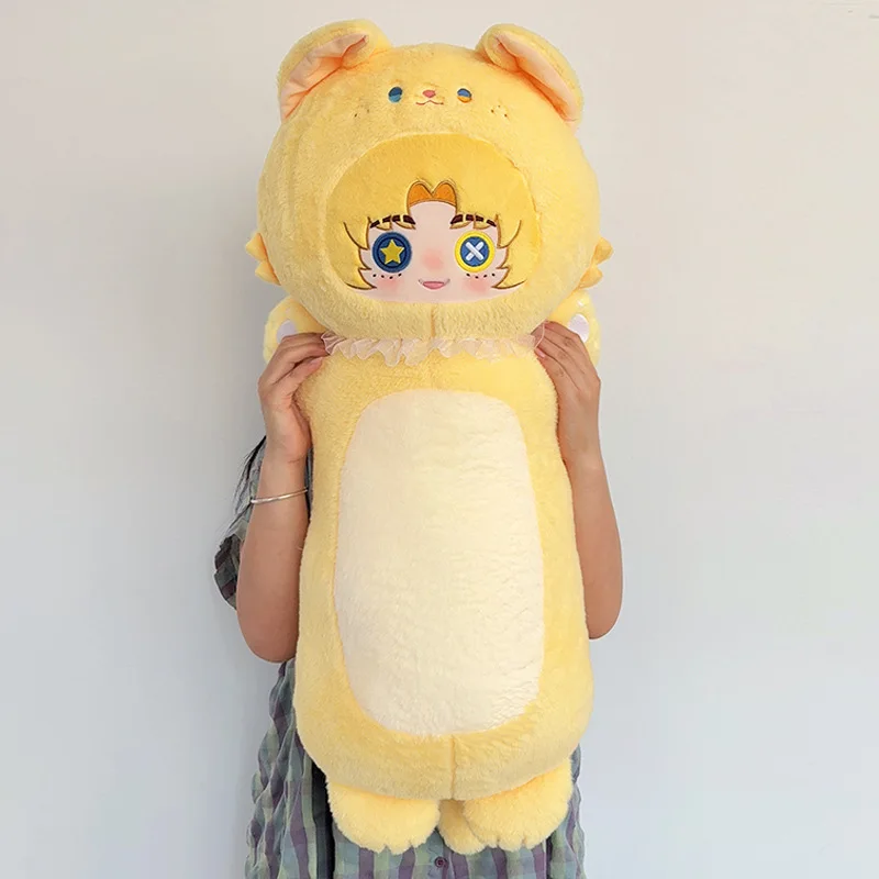 الهوية الخامس لعبة أنيمي كوس البهلوانية إيلي كلارك سير إيما وودز بستاني 2025 للجنسين 80 سنتيمتر الكرتون لطيف أفخم شريط طويل وسادة هدية