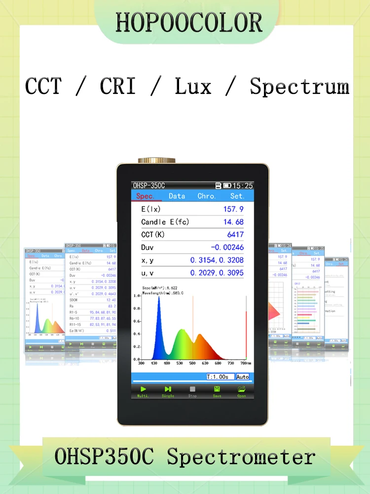 OHSP-350C Portable Spectrometer Light Luxmeter