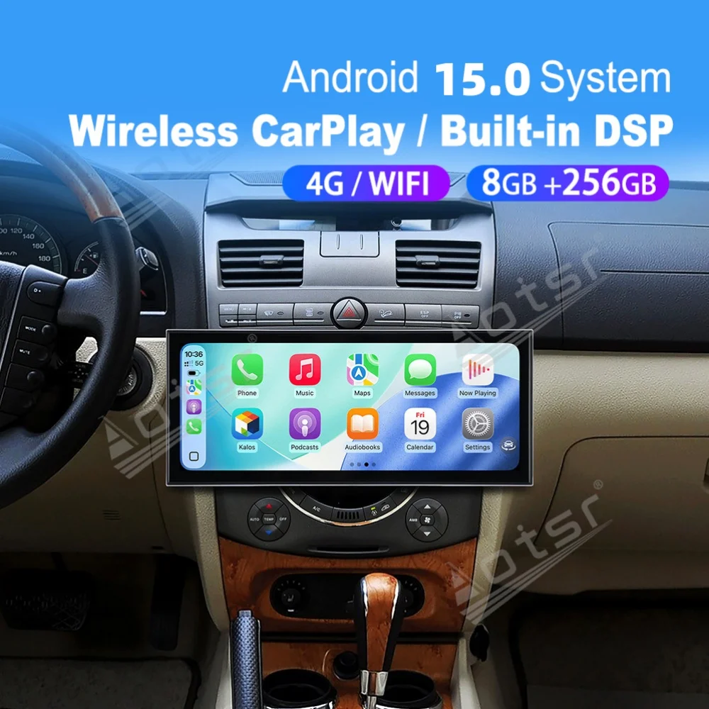 

15,8-дюймовый автомобильный радиоприемник Android Qualcomm Carplay для SsangYong Rexton 2006~2012, автомобильное авторадио, мультимедийный плеер, GPS-навигатор, головное устройство