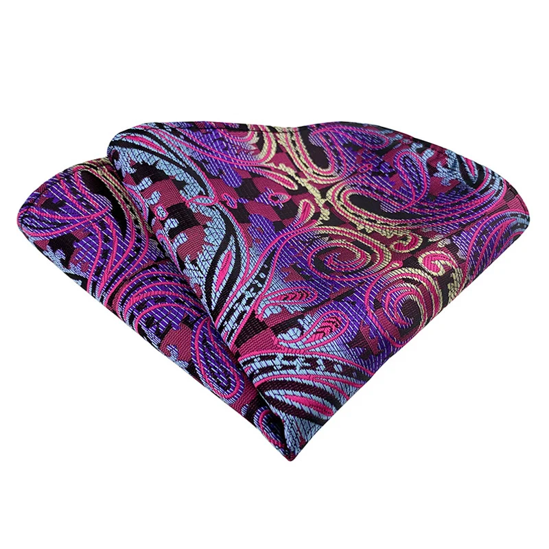 Venda quente marca lenço bolso quadrado lenço floral paisley listras para homem caber festa formal aniversário de abraham lincoln