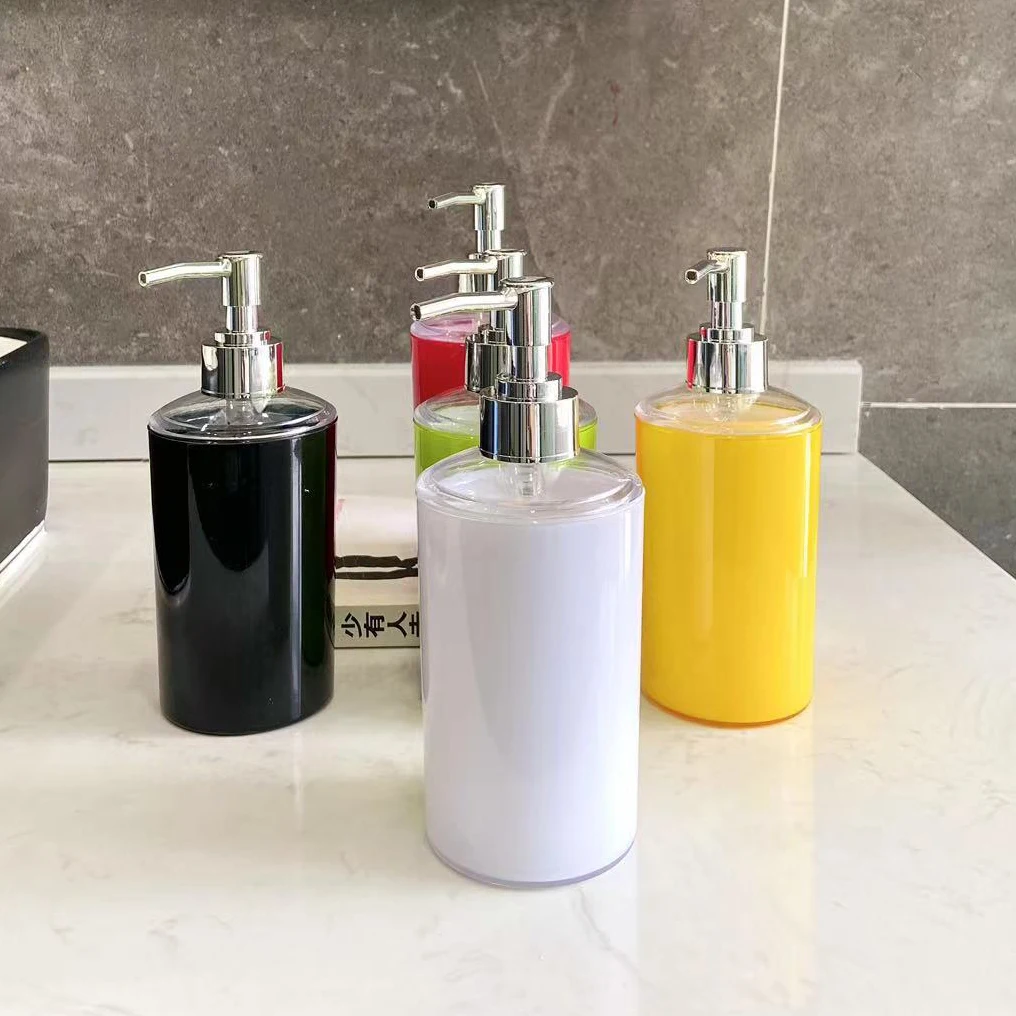 Bathroom Plastic Liquid Soap Dispensers 320ml Hand Sanitizer Bottle For Kitchen Lotion Storage Bottle