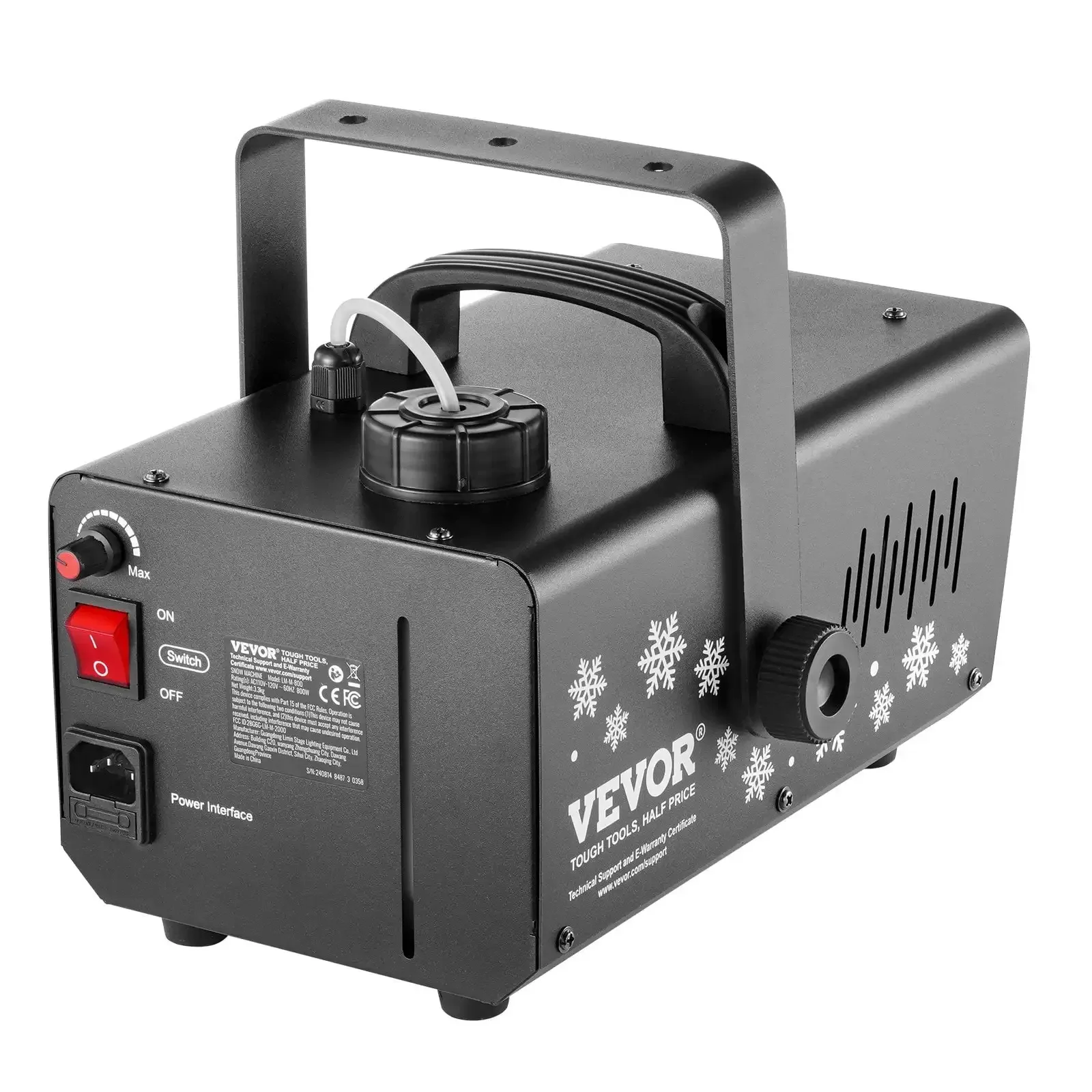 

Snow Machine 800W Handheld Hanging Snow Maker with LED Light for Holidays