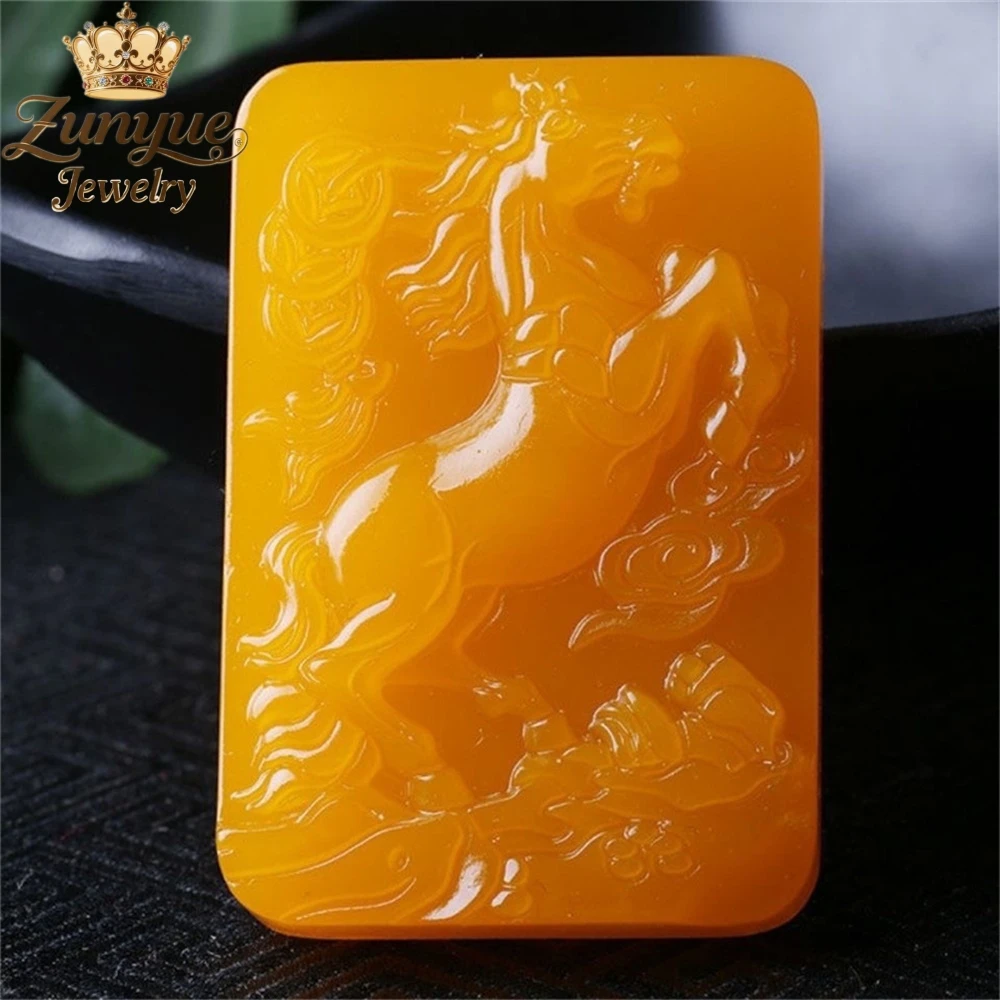 

Натуральный желтый дракон, нефритовый кулон зодиакальной лошади, роскошные качественные ювелирные изделия, модные украшения, изысканные элегантные подвески, популярные молодые