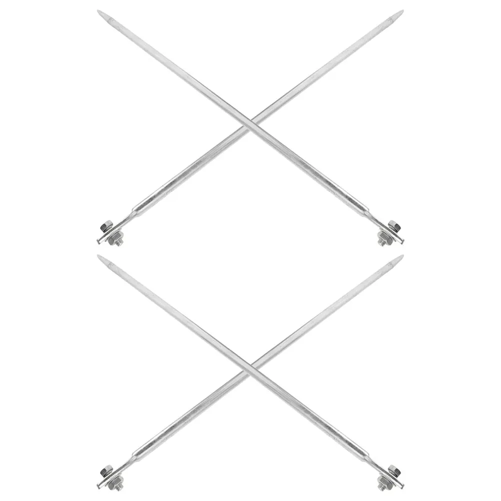 

4pcs Ground Rod Electrical Wire Bar Signal Post Earthing Fence Pin High Conductivity Weather Resistance Easy Installation