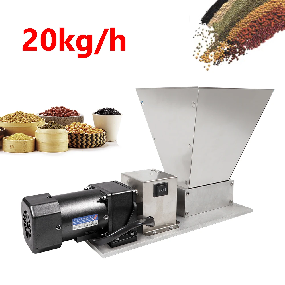 Trituradora de granos eléctrica, amoladora de acero inoxidable, molino grande para alimentación de granos de maíz, cocina comercial de trigo, 220V/110V