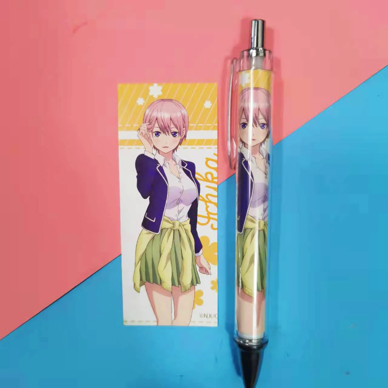 Natsuo Uesugi Nino Nakano Yotsu Nakano Miku Nakano Popular Anime Two-dimensional Peripherals Press Ballpoint Pen School Supplies