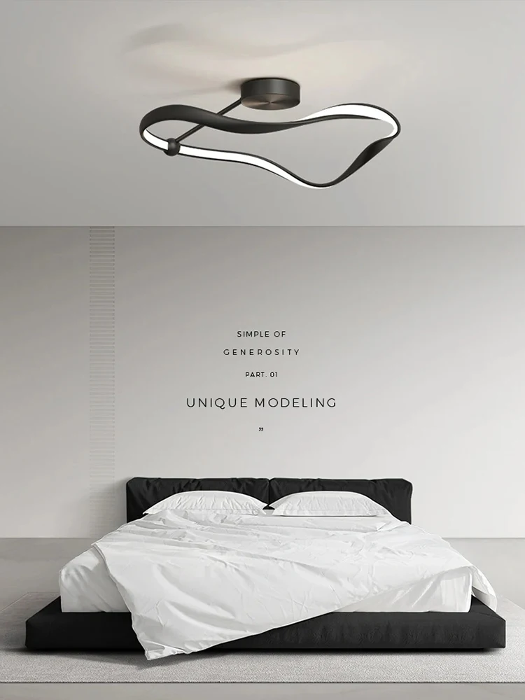 Imagem -03 - Modern Nordic Minimalista Lâmpada do Teto Led Designer Book Room Lamp Personalidade Master Bedroom