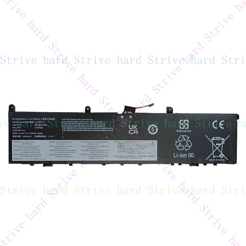 

L17C4P72 L17M4P72 BATTERY FOR LENOVO ThinkPad X1 Extreme 2nd 01AY969 L18M4P7