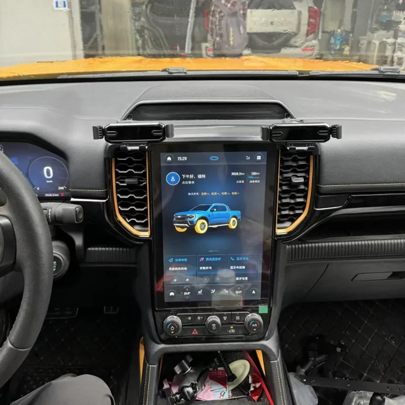 

Аксессуары для Ford Ranger 2023 2024 2025, держатель для мобильного телефона, подставка для смартфона, фиксированный кронштейн
