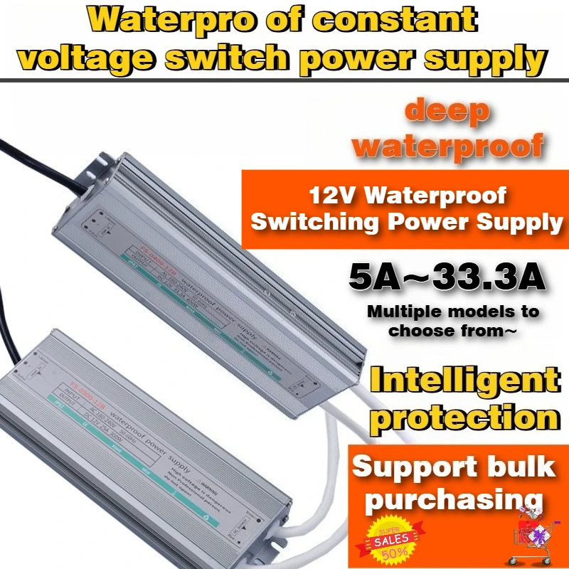 

Ultra-thin Waterproof Switching Power Supply 12V Outdoor LED Waterproof Power Supply for LED Strip