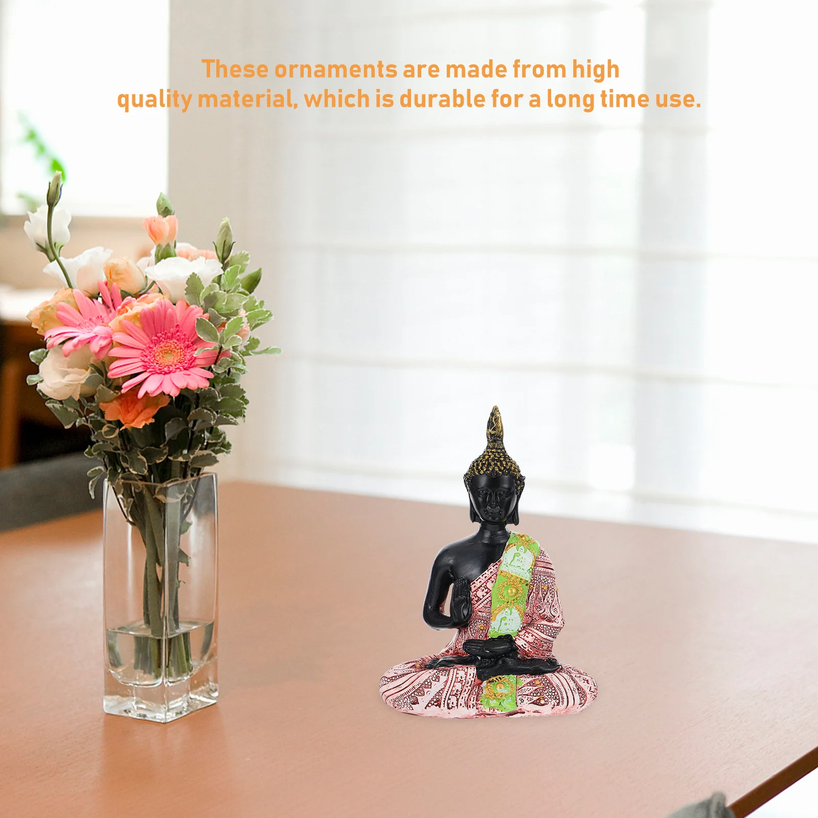 

Resin Bodhisattva Ornament Exquisite Desktop Adornment Resin Bodhisattva Statue Home Decoration