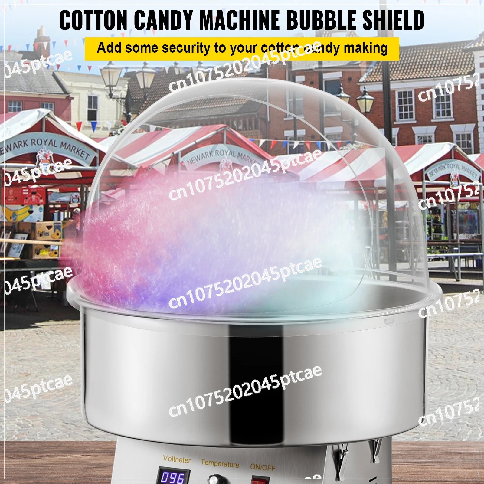 Commercial Cotton Candy Machine Cover Clear Floss Sugar Maker Bubble Shield Dome Childrens Party Holiday Celebration