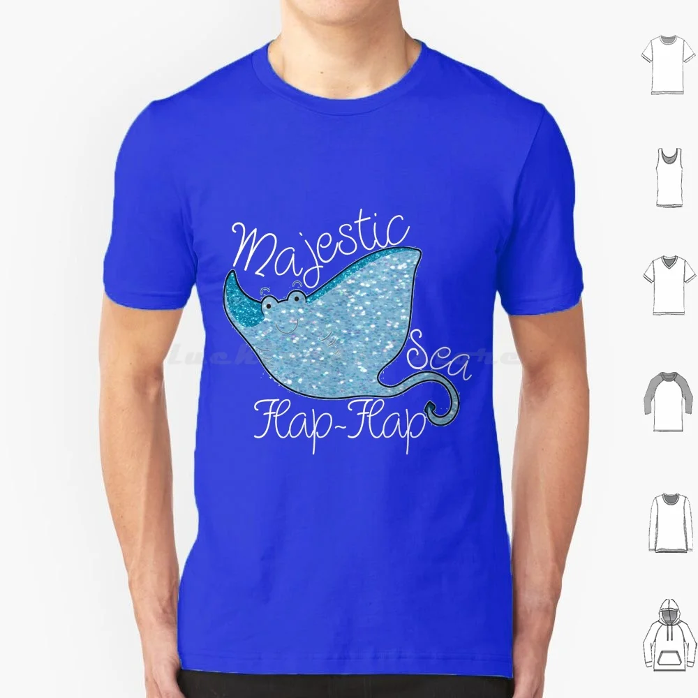 Majestic Sea Flap-Flap T Shirt Cotton Men Women Diy Print Majestic Sea Flap Flap Ocean Stingray Animal Humor Name