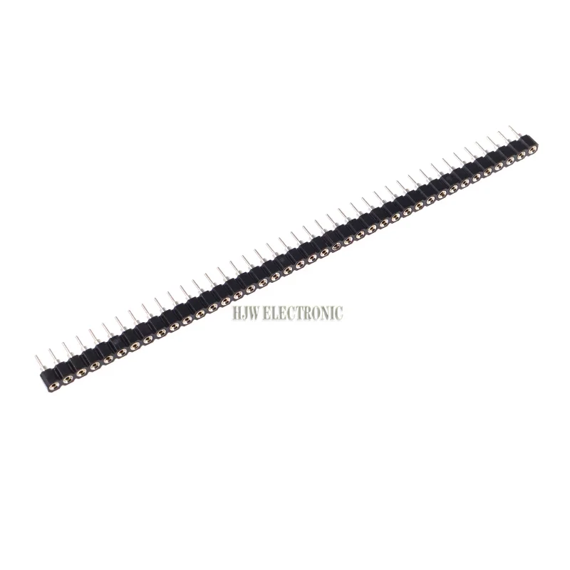 10PCS 2.54mm Pin Header Female Single Row 40 Pin 2.54mm Round Pin Connector 1x40 HJW