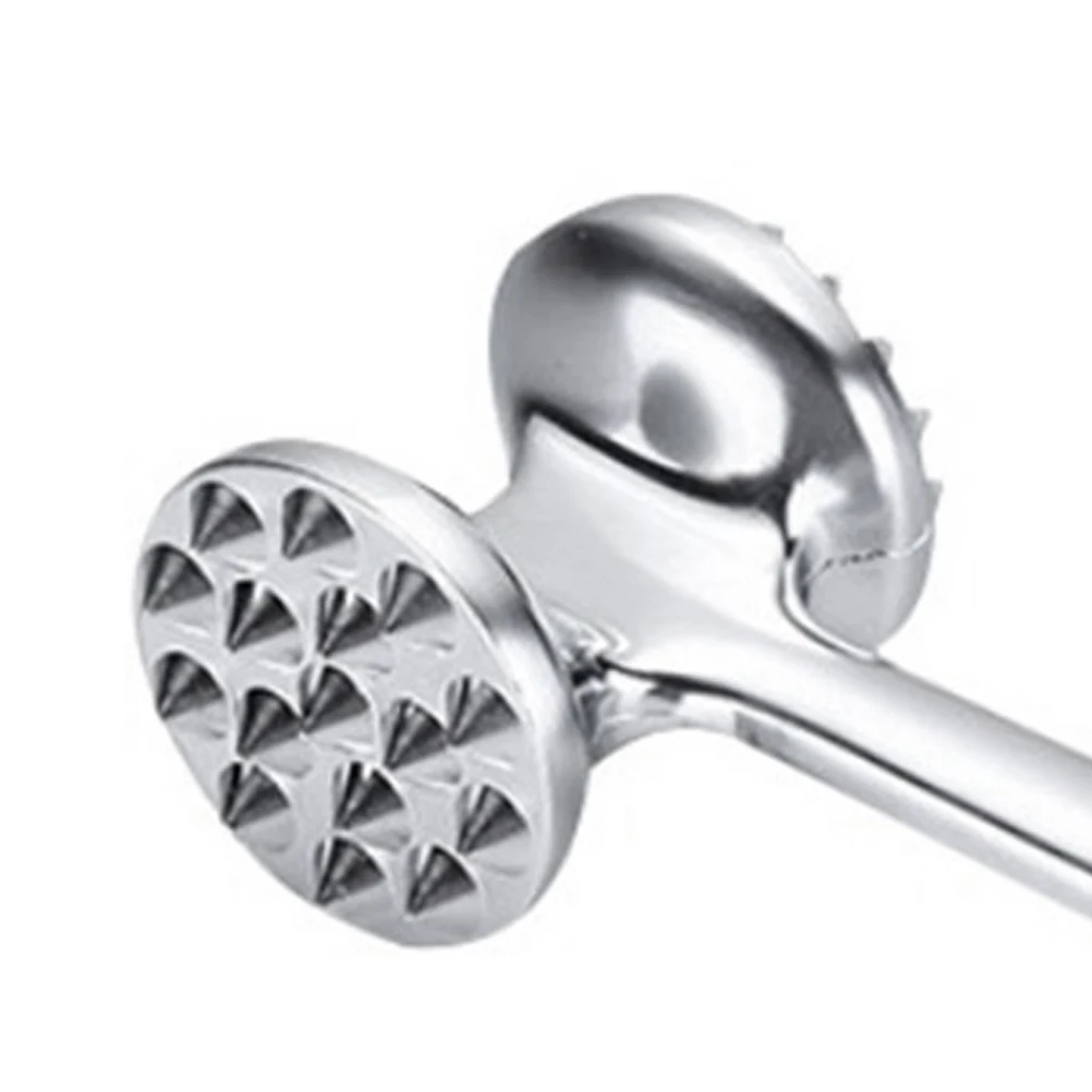 

Steak Meat Hammer Zinc Alloy Double-sided Mallet Tenderizer Food Safe Pounder for Kitchen Restaurant Beef Tools