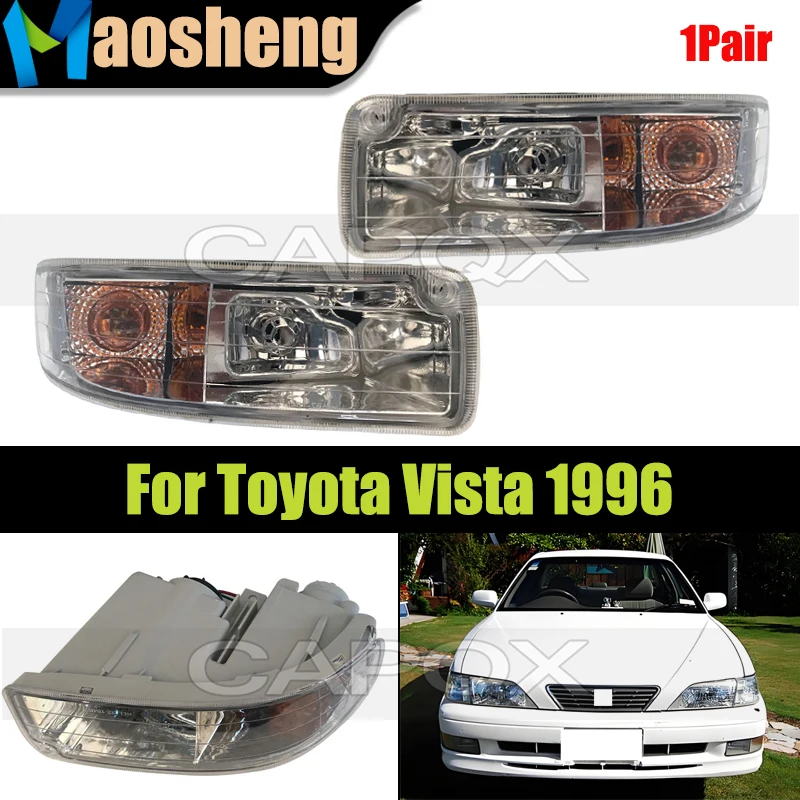 

1Pair Front Bumper Fog Lamp light For Toyota Vista SV41 1996 Front Driving Lamp Signal Light