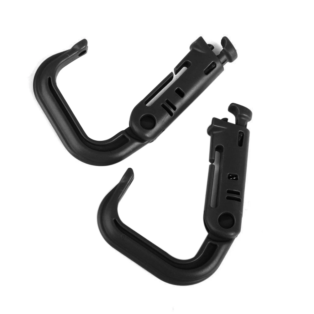 La clip a forma di D in plastica ad alta resistenza con fibbia ad anello a D da 10 pezzi resiste alla corrosione del riscaldamento solare ideale per il giubbotto di salvataggio dello zaino