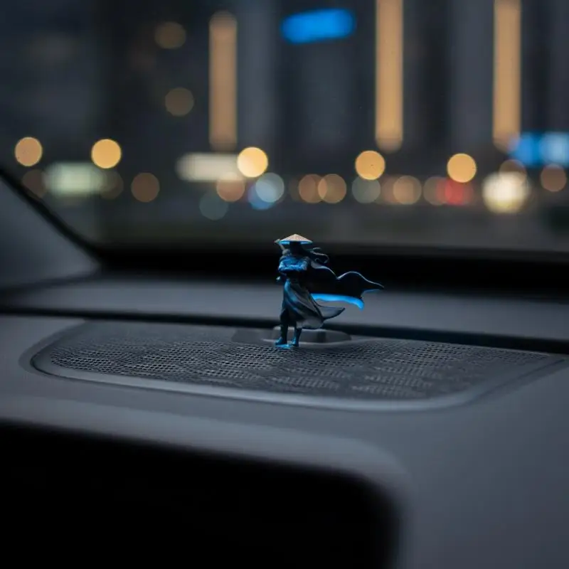 Resin Mini Figurines Decorative 30/50mm Ancient Swordsman Samurai Warriors Office Cubicle Home Desktop Car Interior Model Gifts