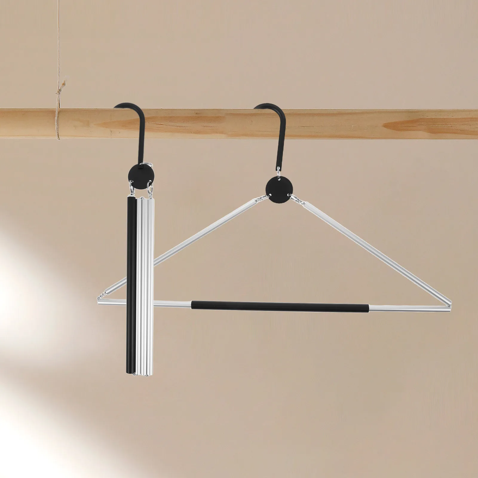 

Folding Hanger Clothes Hangers Space Saving Collapsible Foldable for Travel Pants Compact
