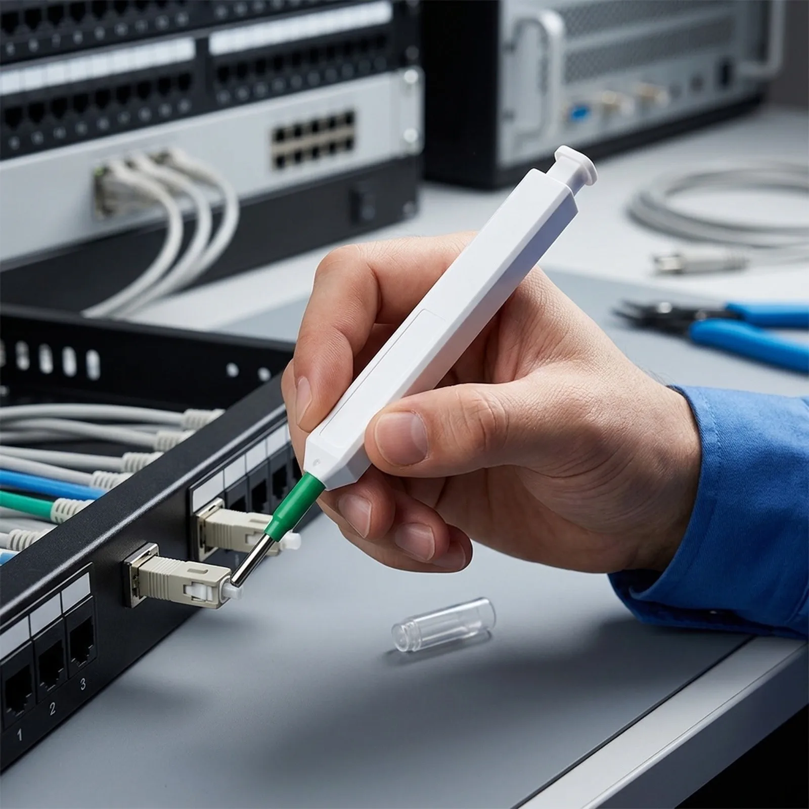 Measurement Fiber Cleaner One-Click Optical Cleaner Antistatic Resin Cleaning Pen Fiber for optic Brand New For Use With for sc