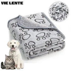 Cat Dogs puppy Bath Towel,Soft Fluffy High Quality Pet Blanket, Cute Cartoon Pattern Pet Mat Warm and Comfortable Blanket