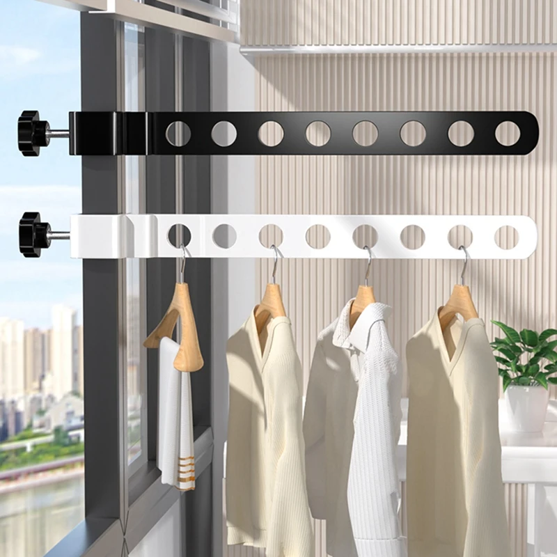 Window Snap Clothes Drying Rack, Dormitory Balcony Window Drying Rack, Travel Home Window Clothes Drying Rack-AA68