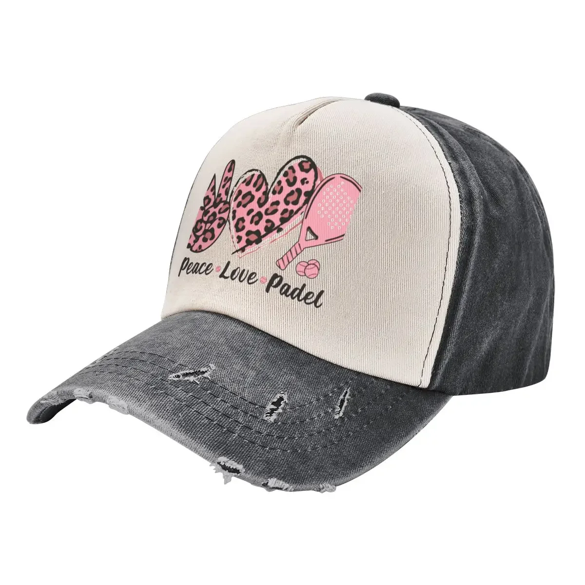 Peace Love Padel Mom I Love Padel Women Valentine Day gift Baseball Cap Sunhat fishing hat Women's Beach Visor Men's