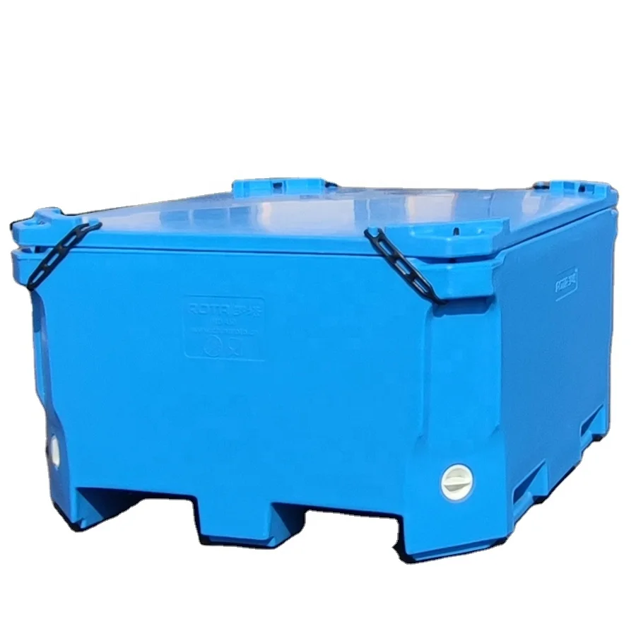 Food Seafood Storage Turnover Insulated Plastic Container For Fish And Meat