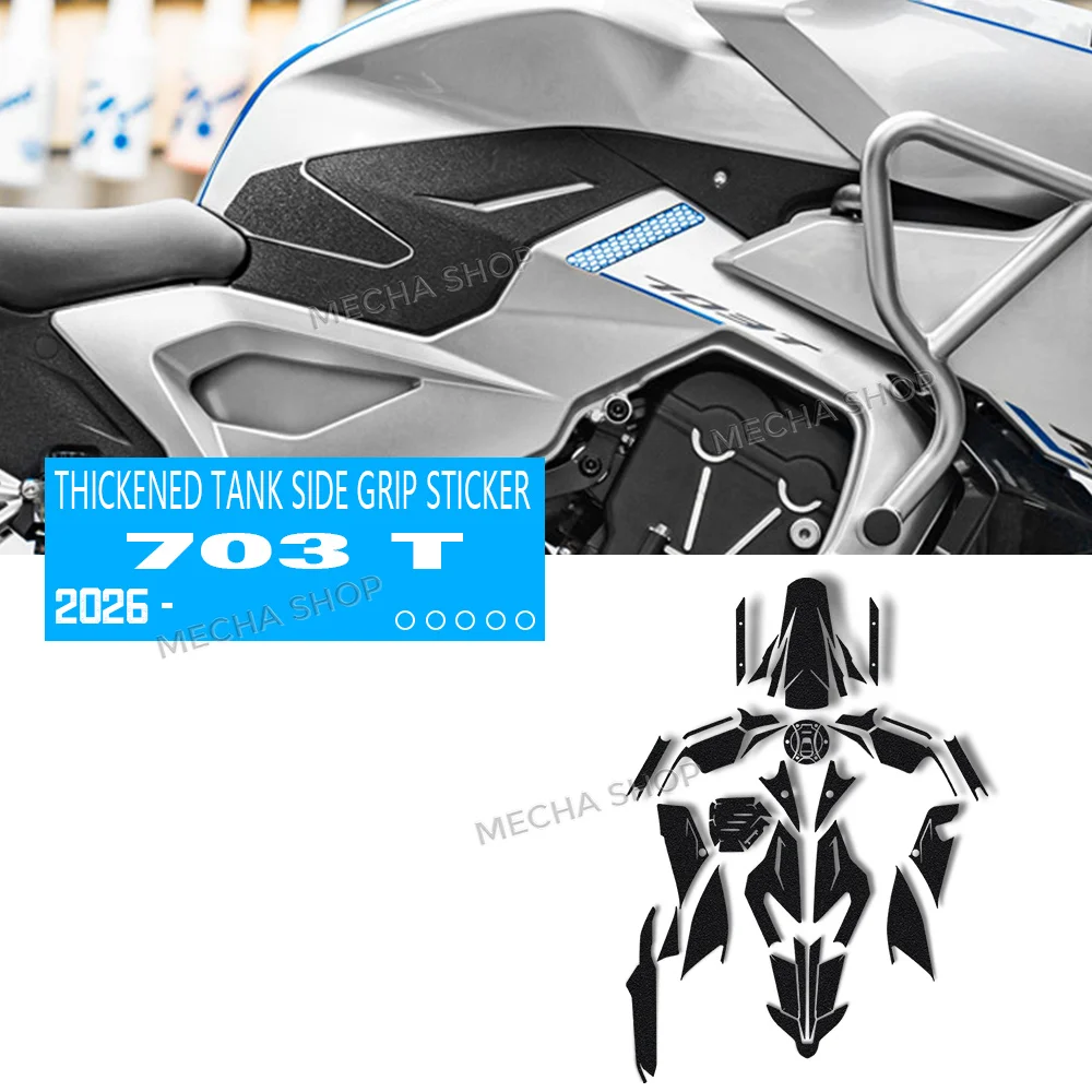 

For Zontes 703T ZT-703 T 2026 Motorcycle Fuel Tank Sticker Body Decoration Sticker Anti-slip Thickened Modification Accessories