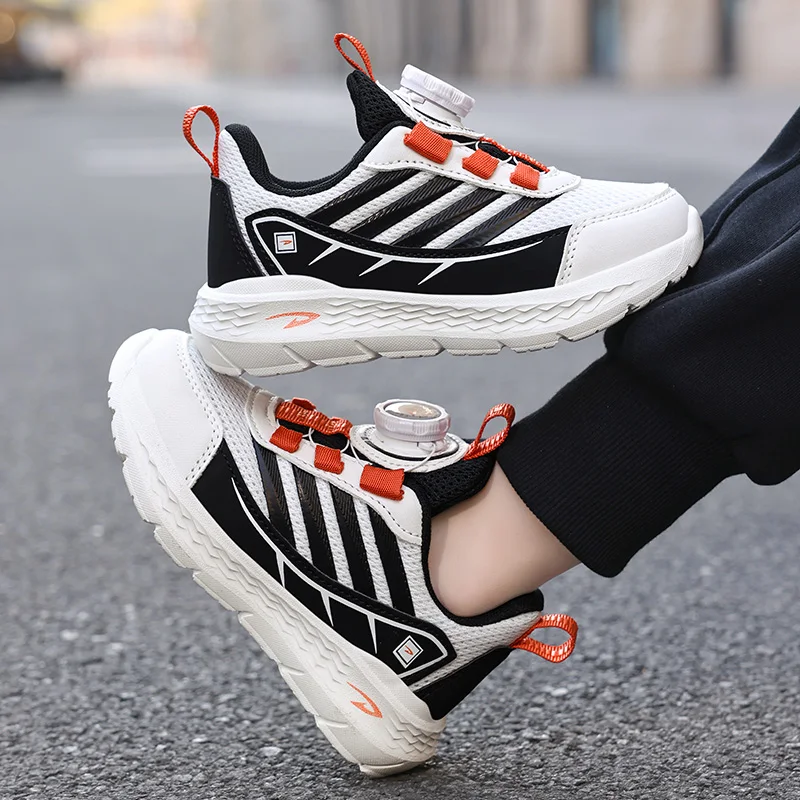 

2026 Spring Fashion Children Running Shoes Size 28-39 Breathable Mesh Platform Sneakers Boys Non-slip Outdoor Sports Shoes Child